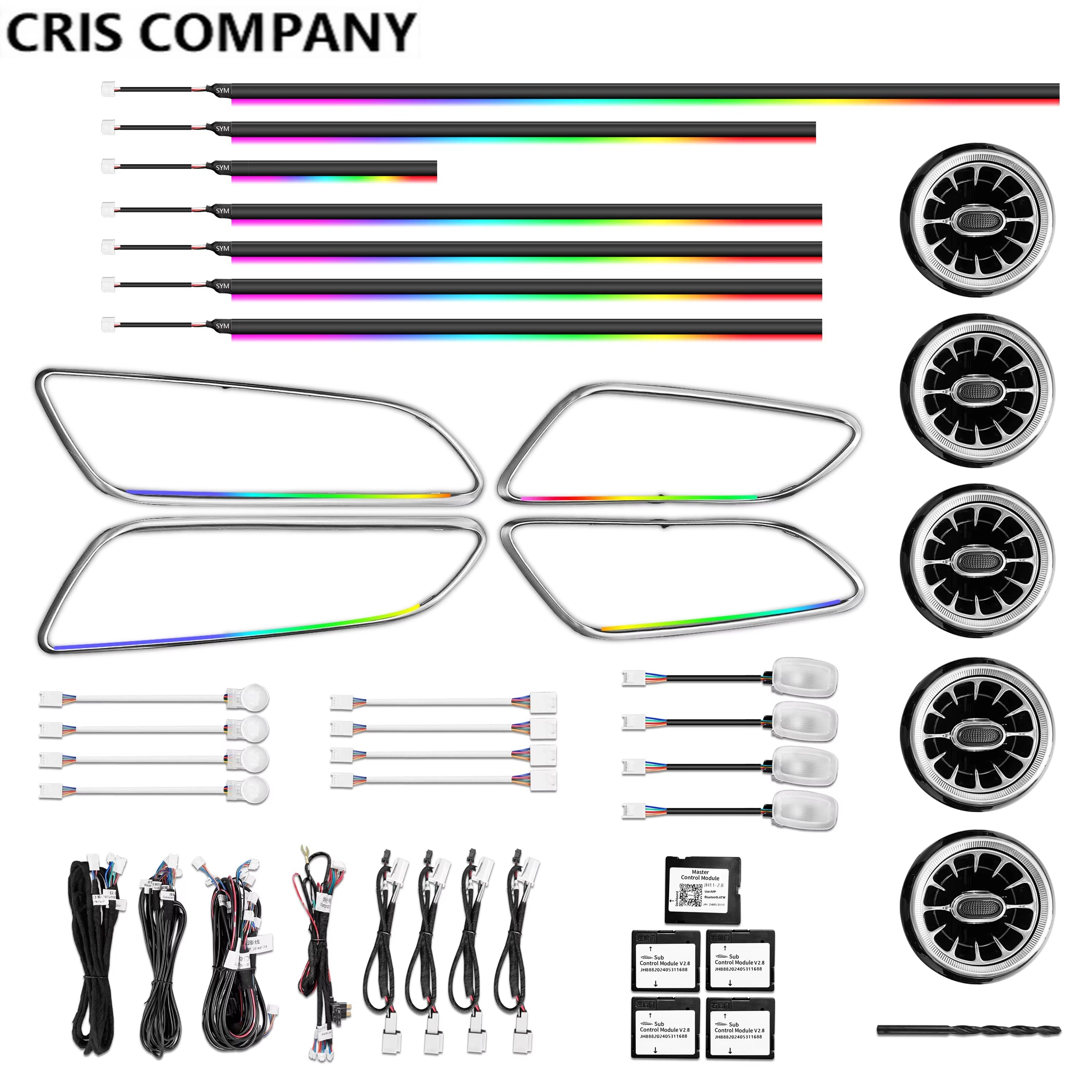Upgrade Design LED Car Interior Ambient Light for Mercedes Benz A/B/CLA/GLA W176/W246/W117/W156  Accessories Decoration