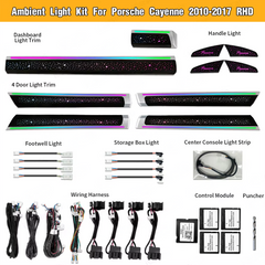 CRIS Symphony Car Interior Ambient Light for Porsche Cayenne 2010-2017 Atmosphere Strip Decoration Accessories Upgrade RHD