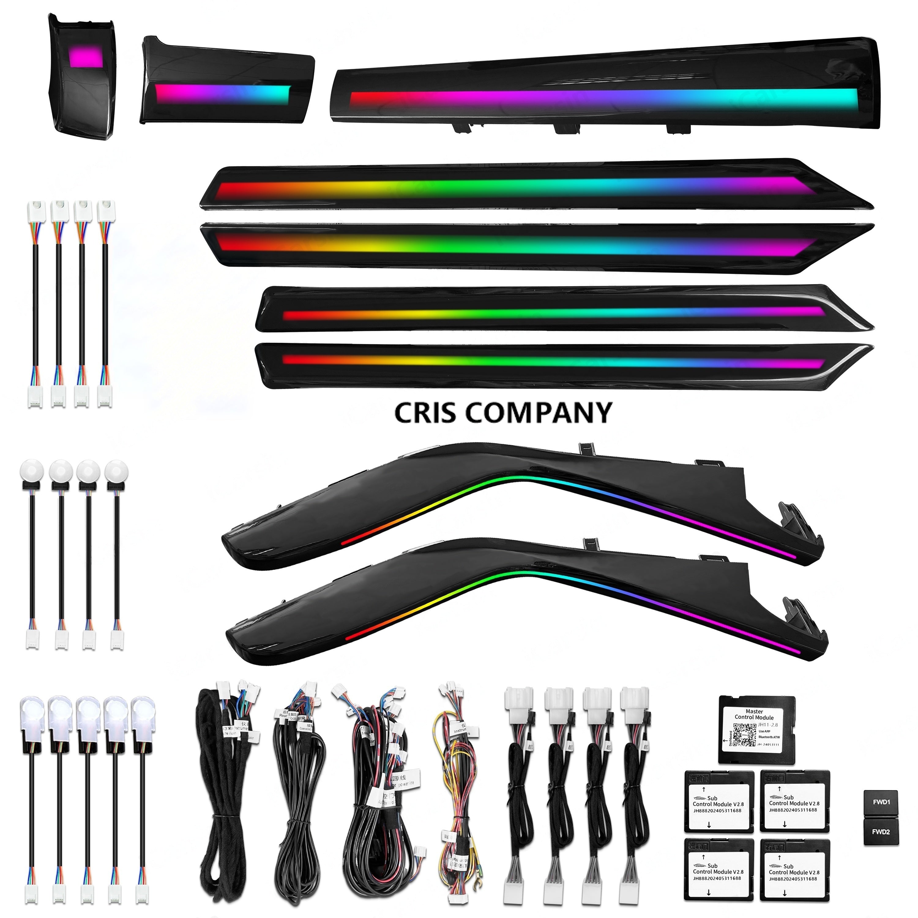 CRIS  Dynamic Symphony Ambient Light for Honda Civic 10th Gen 2017 - 2020 Interior LED Lighting Upgrade Accessories