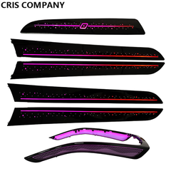 CRIS 64 Colors Star Sky Ambient Light for Audi A4 B8 A5 Q5 2010-2017 Atmosphere Lamps Rainbow Dynamic Symphony Auto Interior Lighting