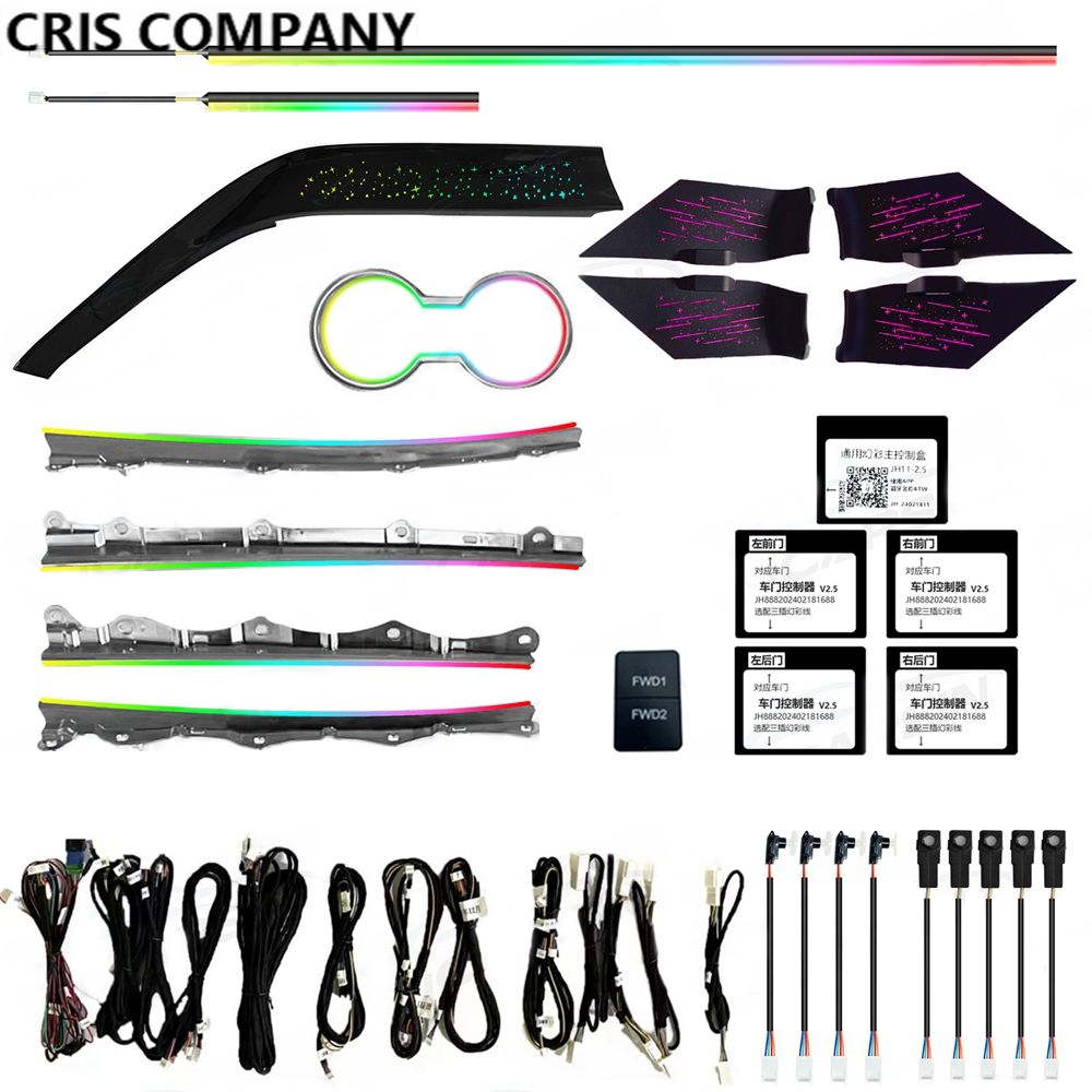 CRIS  for Toyota Camry 8th 2018-2023 Ambient Light Symphony Colorful Trim Panel Car Interior Lighting Upgrade Car Accessories