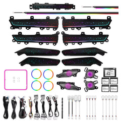 RHD CRIS Upgrade 256 Colors Symphony Led Car Interior Ambient Light for Honda Civic 11th 2022-2025 Trim Accessories