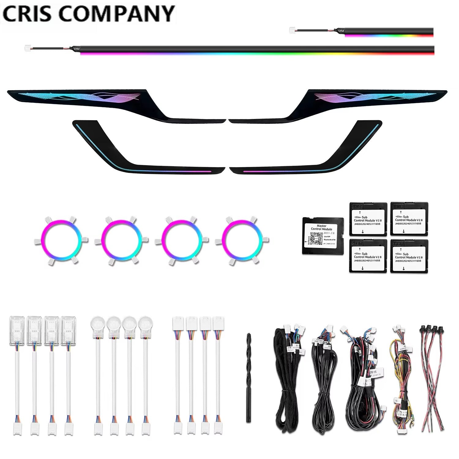 CRIS for Ford Focus MK4 2019-2025 Ambient Light Dynamic Symphony Trim Panel Car Interior Custom Fit Lighting Upgrade Kit