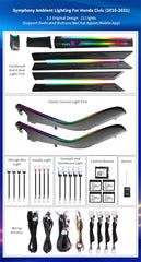 CRIS Upgrade Symphony Led Car Interior Ambient Light for Honda Civic Tenth-generation 2016-2021 Atmosphere Strip Accessories