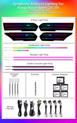 CRIS  Upgrade Symphony LED Car Interior Ambient Lighting for Land Rover Range Rover Sport 2023-2025 Decoration Accessories