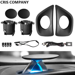 CRIS  App Control Led Car Interior Ambient Light Tweeter Speaker Decoration for Audi A4 A5 A6L A7 Q5 Q7 Q8 C7 C8 Accessories