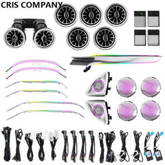 Upgrade Symphomy LED GLC X253 Car Interior Ambient Light for Mercedes Benz C Class W205 Atmosphere Strip Decoration Accessories