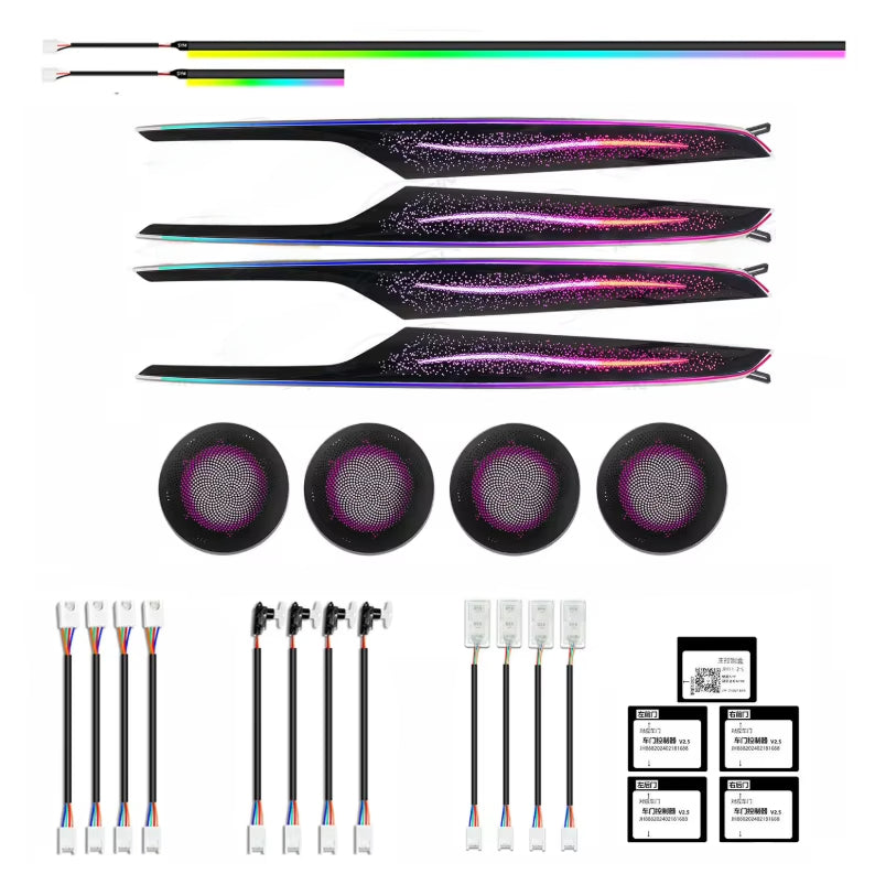 CRIS for BMW X1 X2 2016-2022 F48 Ambient Light Symphony Colorful  Galaxy Style Car Interior LED Lighting LED Air Vent Kit