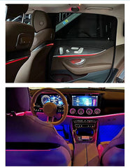 Upgrade 64 Color W213 LED Car Interior Ambient Lighting for Mercedes Benz E Class 2016-2023 Atmosphere Strip Accessories