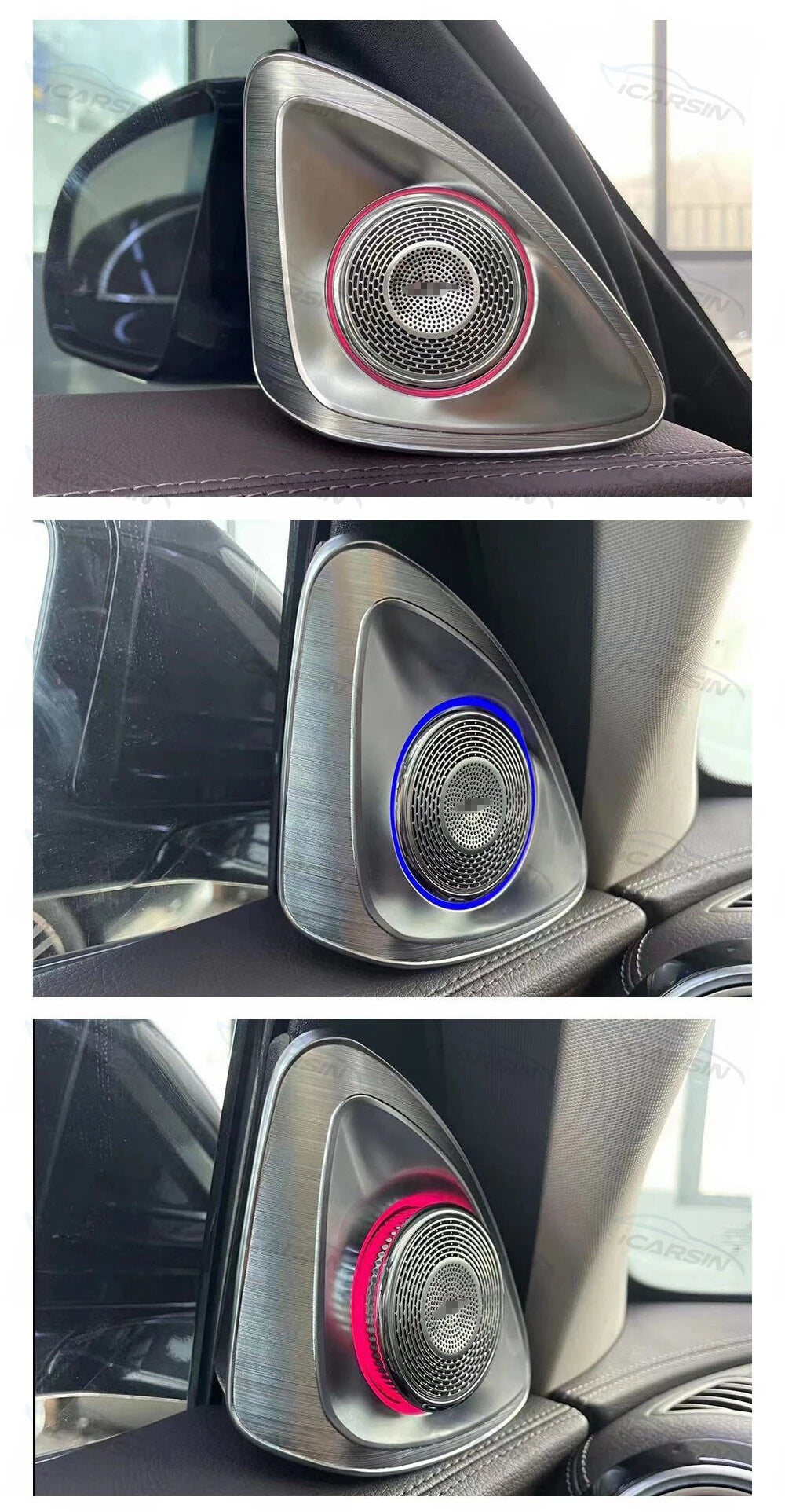 Upgrade 64 Color W213 LED Car Interior Ambient Lighting for Mercedes Benz E Class 2016-2023 Atmosphere Strip Accessories