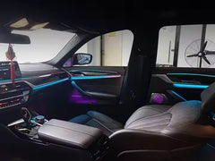 CRIS Upgrade RGB LED Car Interior Ambient Lighting for BMW 5 Series G30 G38 Speaker Cover Trim Decoration Accessories