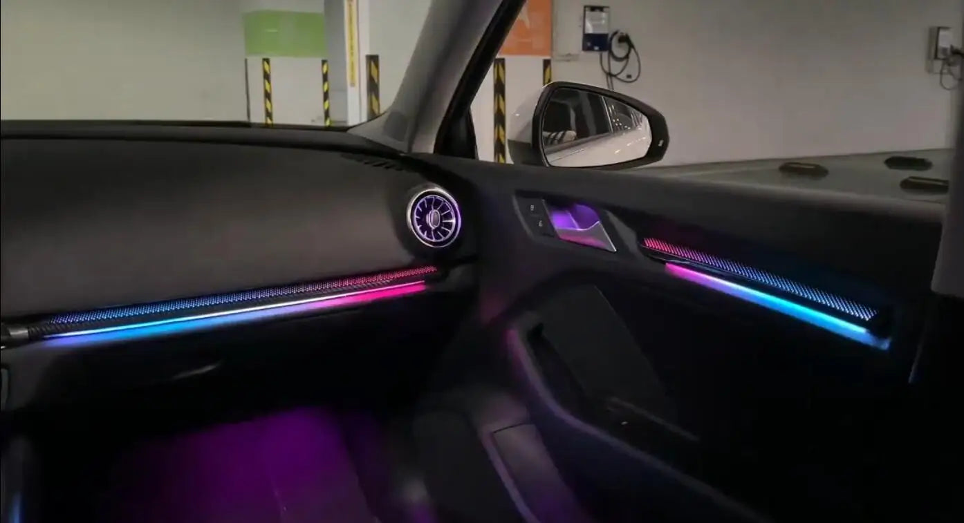 CRIS  for Audi A3/S3/8V Ambient Light 64 Colors Dynamic/RGB Ambient Light Car Interior LED Lighting Upgrade Air Vent Light Kit