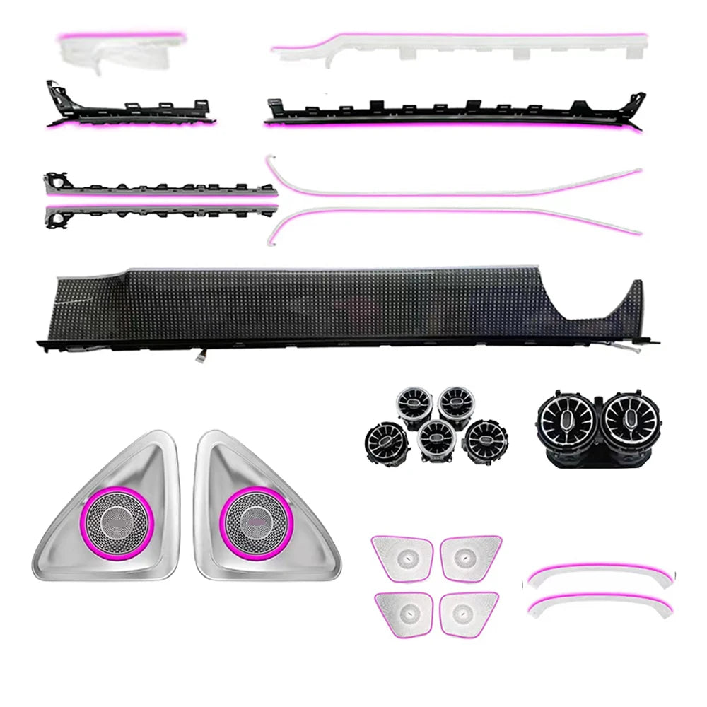 CRIS Upgrade 64 Colors LED Car Interior Ambient Light for Mercedes Benz A-Class W177 CLA W118 2018-2024 Strip Accessories