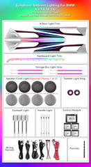 CRIS  for BMW X3 X4 G01 G02 2018-2024 Ambient Light Upgrade Galactic Style Colorful Dynamic Car Interior Ambient Lighting Kit