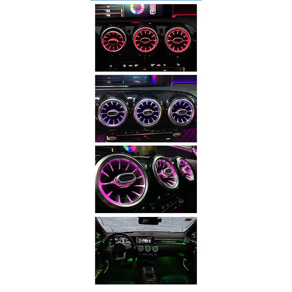 CRIS Upgrade 64 Colors LED Car Interior Ambient Light for Mercedes Benz A-Class W177 CLA W118 2018-2024 Strip Accessories