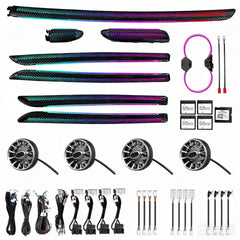 CRIS  for Audi A3/S3/8V Ambient Light 64 Colors Dynamic/RGB Ambient Light Car Interior LED Lighting Upgrade Air Vent Light Kit