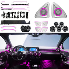 CRIS  for Mercedes Benz CLA W118 Ambient Light 64 Color Smart Car Ambient Light Upgrade New Neon Car Ambient Lighting Kit