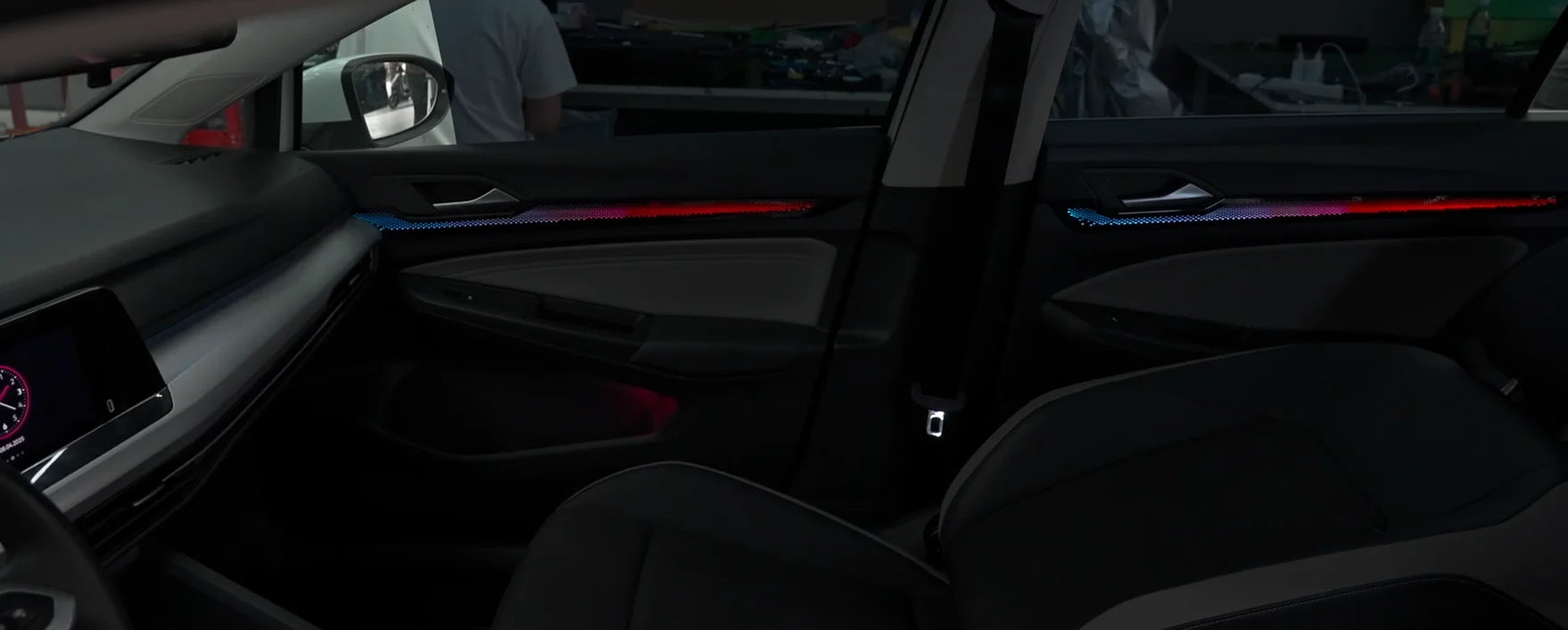 CRIS  64 Colors Dynamic Ambient Light for VW Golf 8 Mk8 2021+ Screen Control Interior LED Lighting Upgrade Accessories