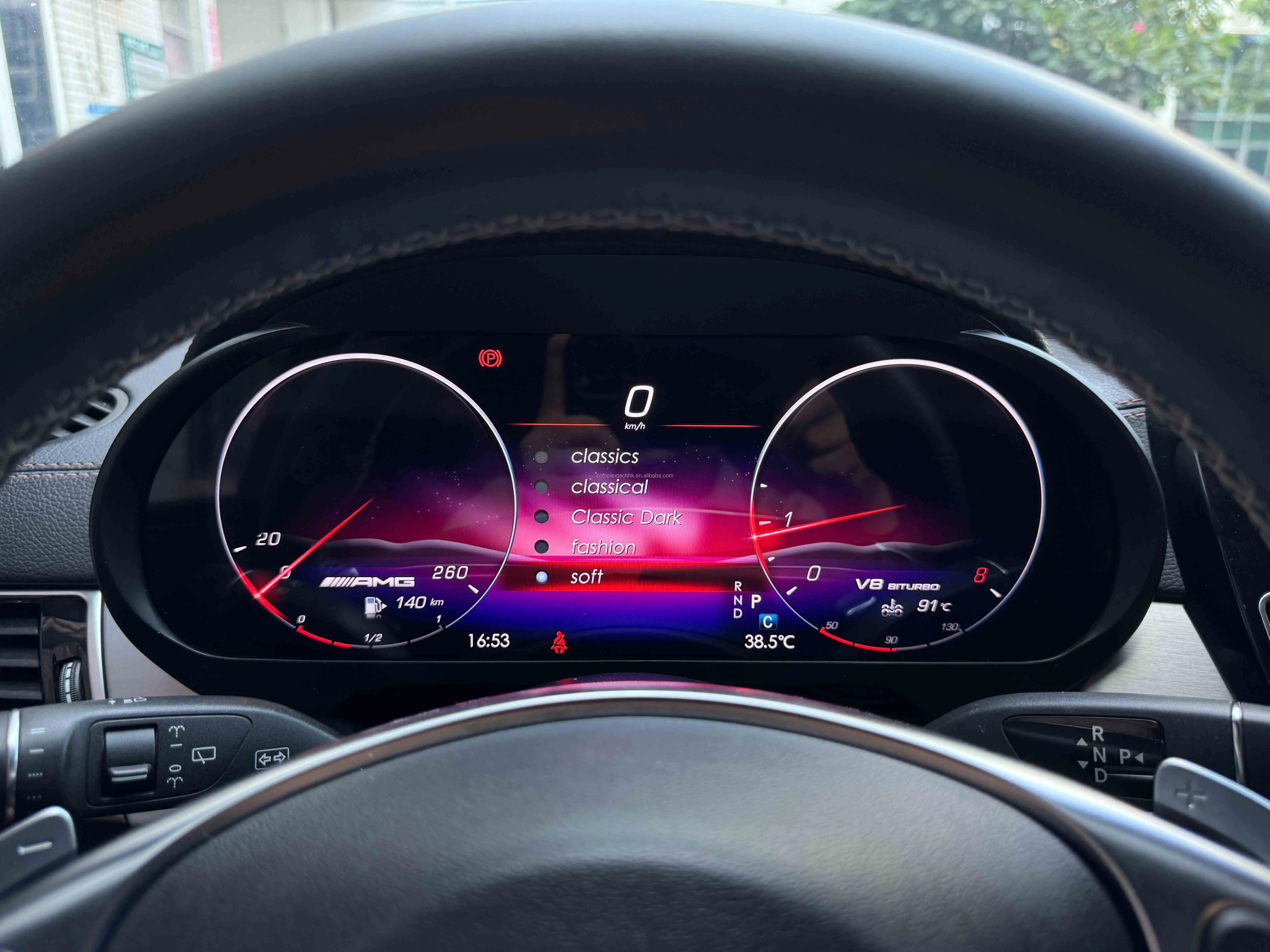 New Design 12.3" Full Screen Digital Dashboard Auto Meter For Mercedes Benz GLE GLS Class W166 X166 2015-2019 NTG5.0