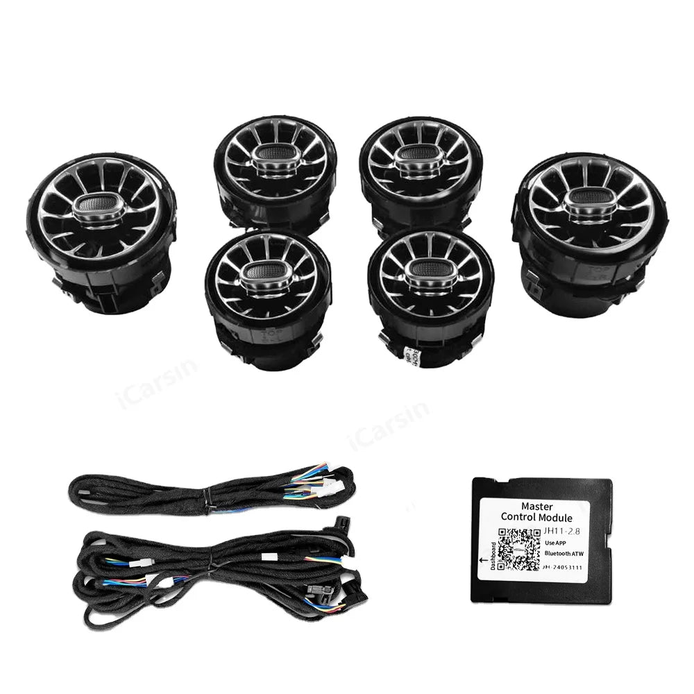 CRIS  Upgrade 64 Color LED Interior Ambient Lighting for Mercedes Benz S-class W217 Couple 2015-2021 Airvent Accessories