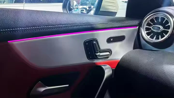 RHD ICarsin Upgrade 64 Colors LED Car Interior Ambient Light for Mercedes Benz A-Class W177 CLA W118 2018-2026 Parts Accessories