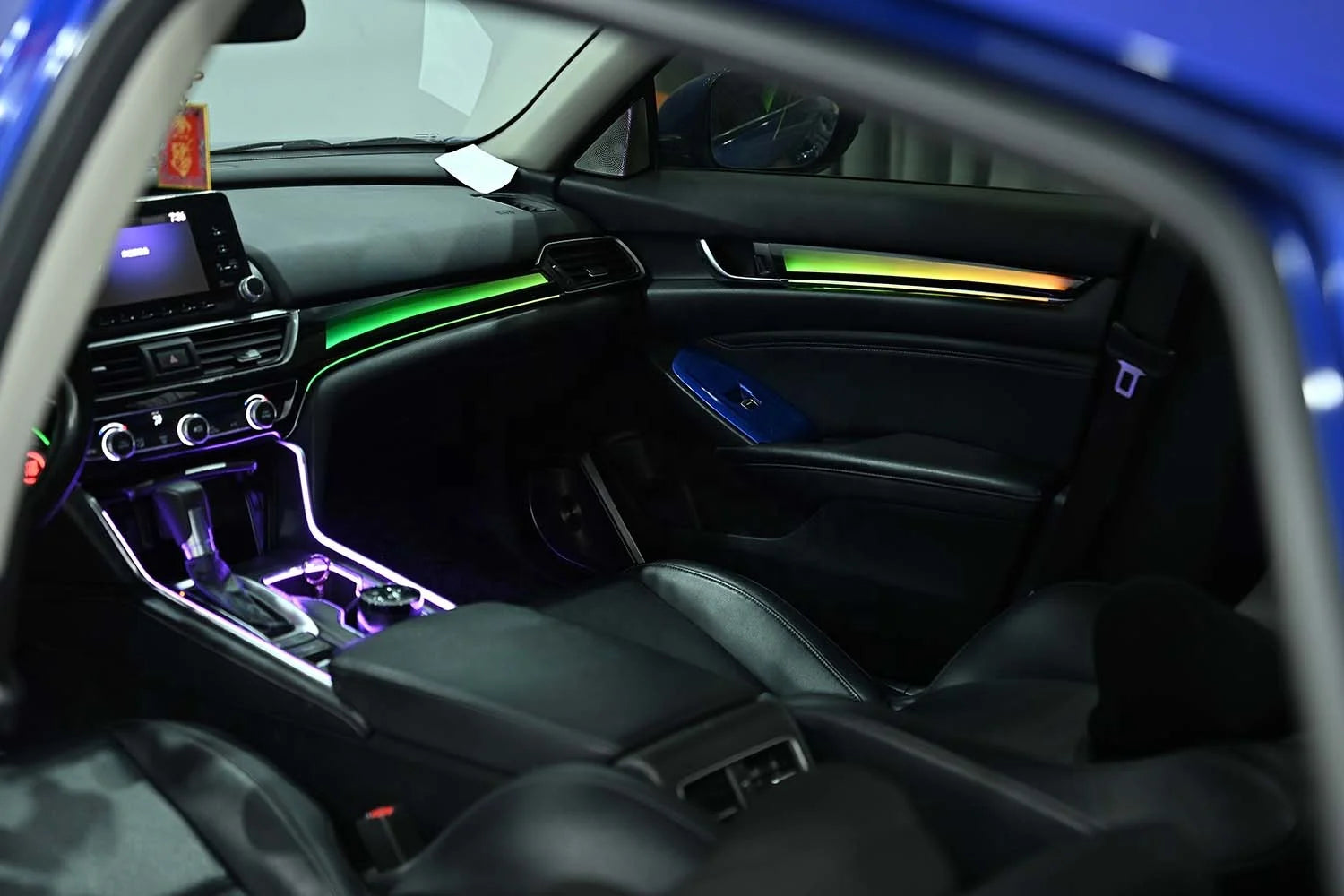CRIS  for Honda Accord 10th Gen 2018-2022 Ambient Light Upgrade Dynamic Piano Black Trim Panel Interior LED Light Accessories