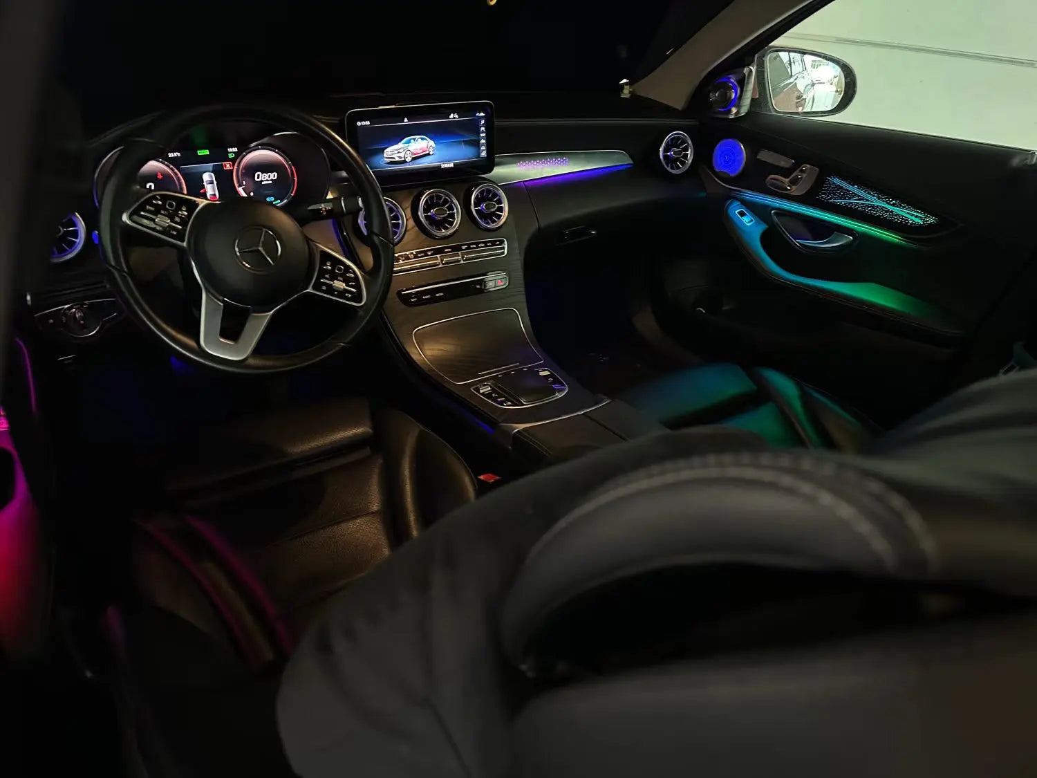 CRIS Upgrade ICarsin Symphomy OEM LED Car Interior Ambient Lighting for Mercedes Benz C Class W205/GLC X253 Trim Accessories Parts