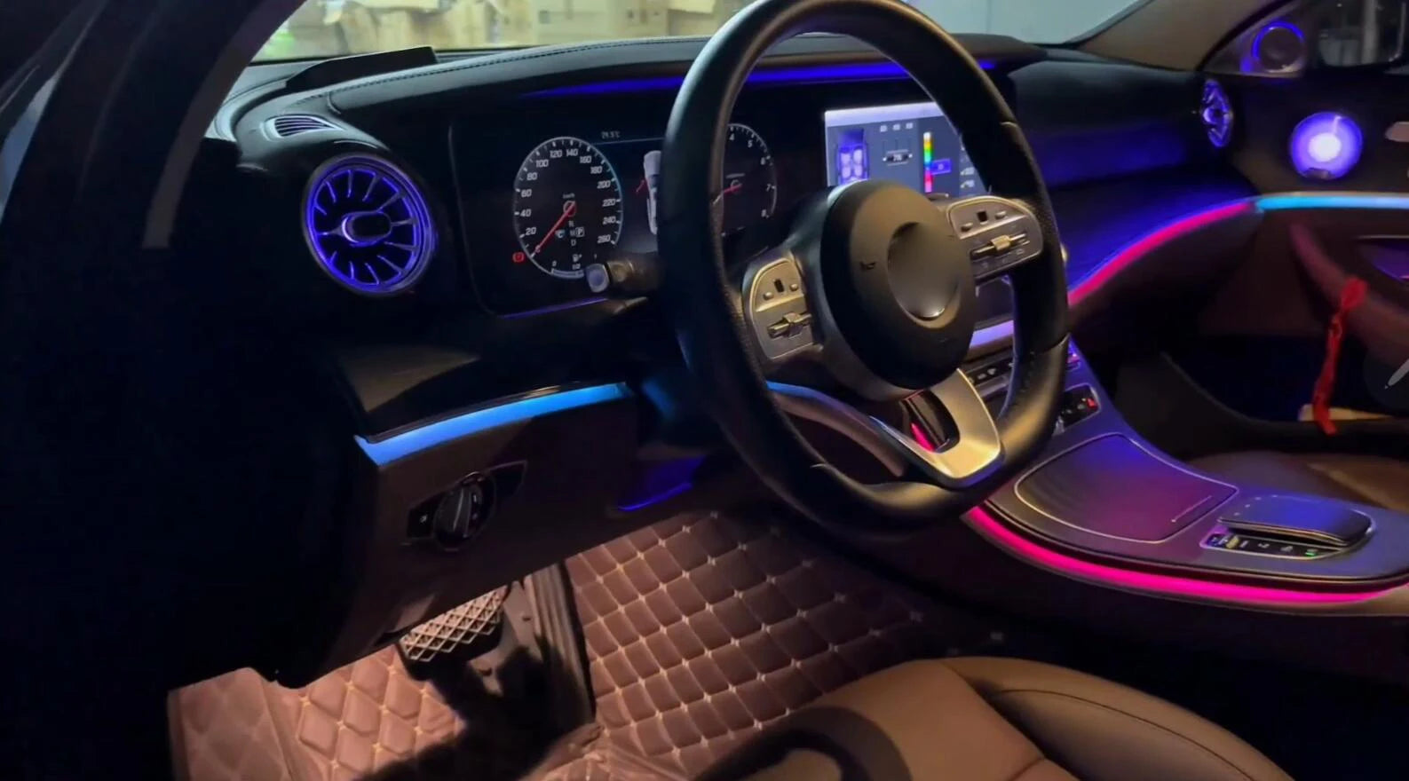 CRIS for Mercedes Benz E Class W213 Ambient Light 64 Color Symphony Car Ambient Light Interior Lighting Car Accessories.