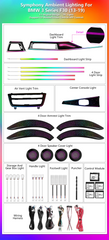 CRIS  for BMW 3/4 Series 2013-2019 F30 F34 Ambient Light Dynamic Colorful Galaxy Style Car Interior LED Lighting Upgrade Kit