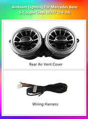 CRIS  Upgrade 64 Color LED Interior Ambient Lighting for Mercedes Benz S-class W217 Couple 2015-2021 Airvent Accessories