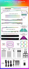 CRIS  for Toyota Camry 9th Gen 2024+ Ambient Light Upgrade Dynamic Colorful Auto Interior LED Lighting Kit Car Accessories