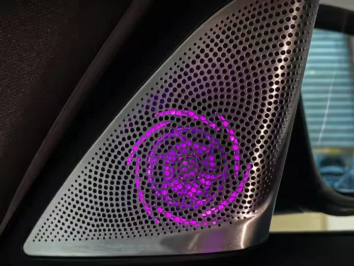 CRIS Upgrade RGB LED Car Interior Ambient Lighting for BMW 5 Series G30 G38 Speaker Cover Trim Decoration Accessories