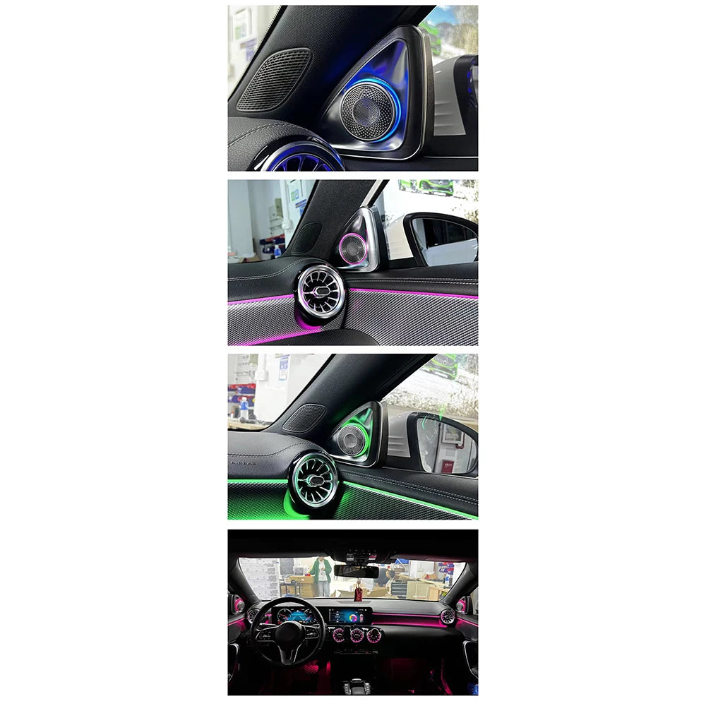 CRIS Upgrade 64 Colors LED Car Interior Ambient Light for Mercedes Benz A-Class W177 CLA W118 2018-2024 Strip Accessories