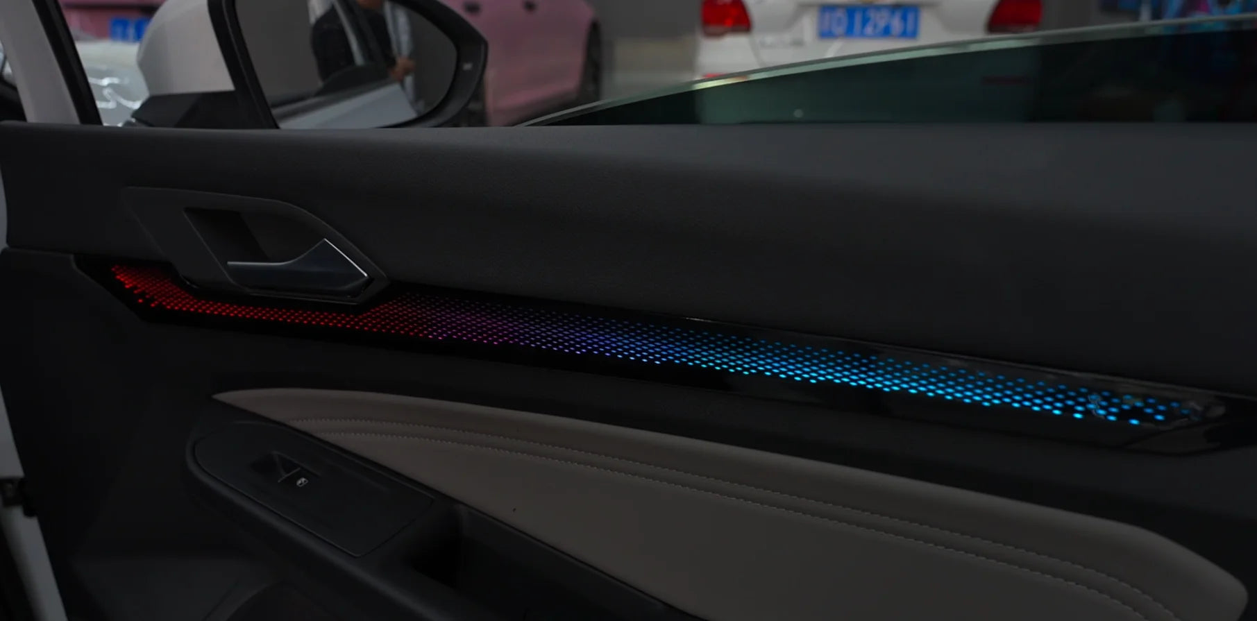CRIS  64 Colors Dynamic Ambient Light for VW Golf 8 Mk8 2021+ Screen Control Interior LED Lighting Upgrade Accessories