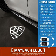 Car Light Accessories Auto Rearview Mirror Led Light Amg Logo Angel Wings Welcome Light New 5W for C E W205/W213/W222