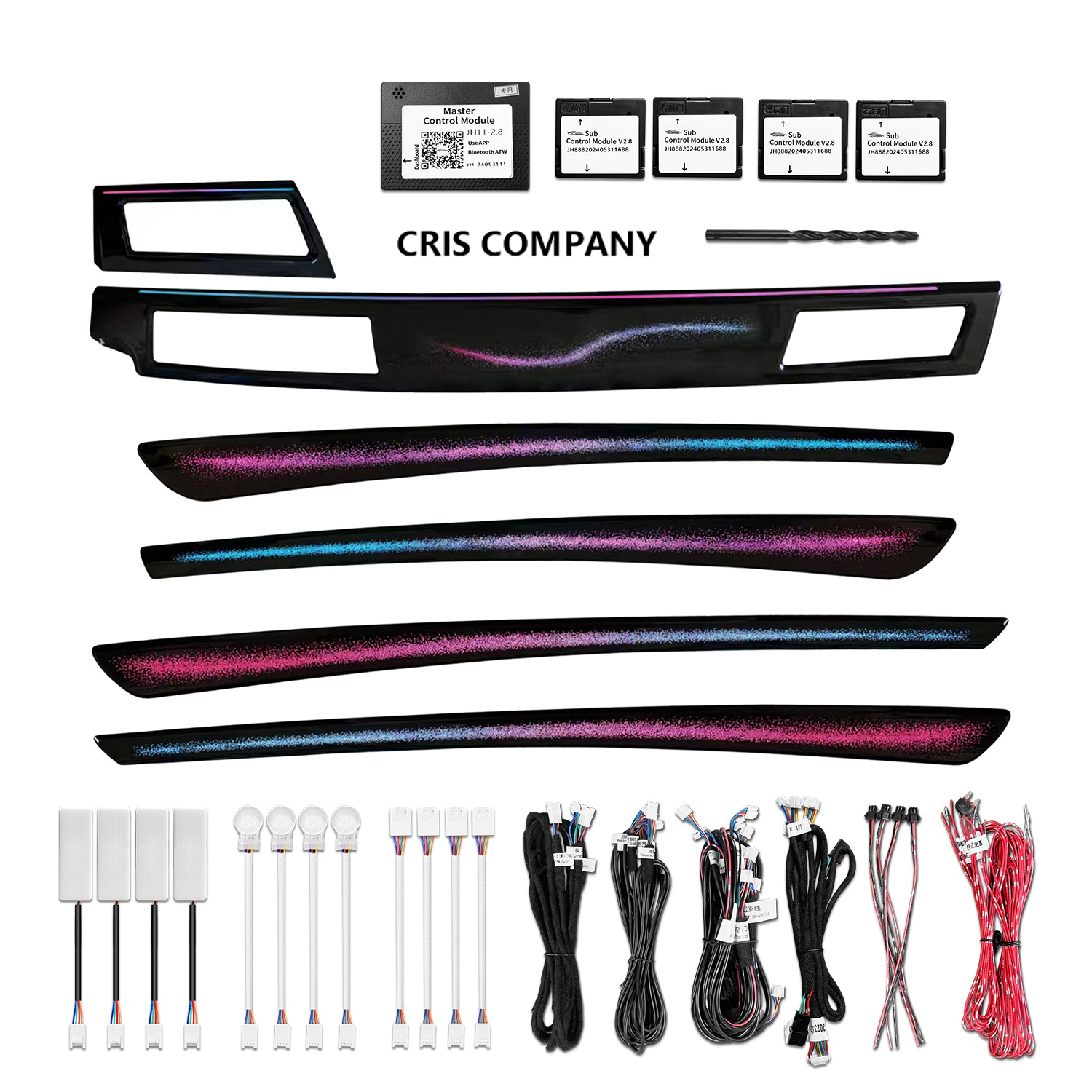 CRIS Upgrade 256 Colors Symphony LED Car Interior Ambient Light for BMW 5 Series E60 2004-2010 Atmosphere Auto Trim Parts Accessories