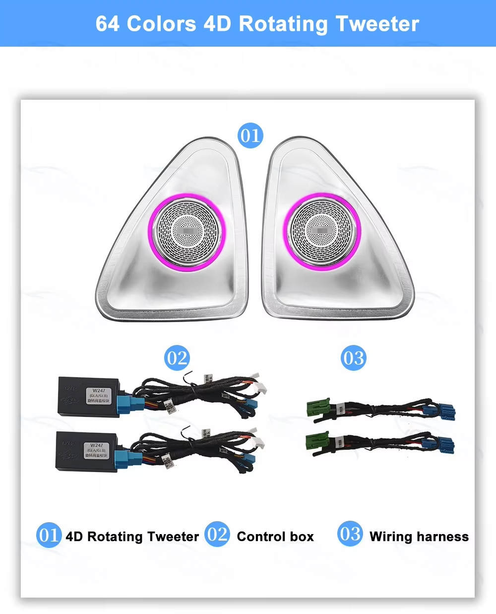 CRIS Upgrade 64 Colors LED Car Interior Ambient Light for Mercedes Benz A-Class W177 CLA W118 2018-2024 Strip Accessories