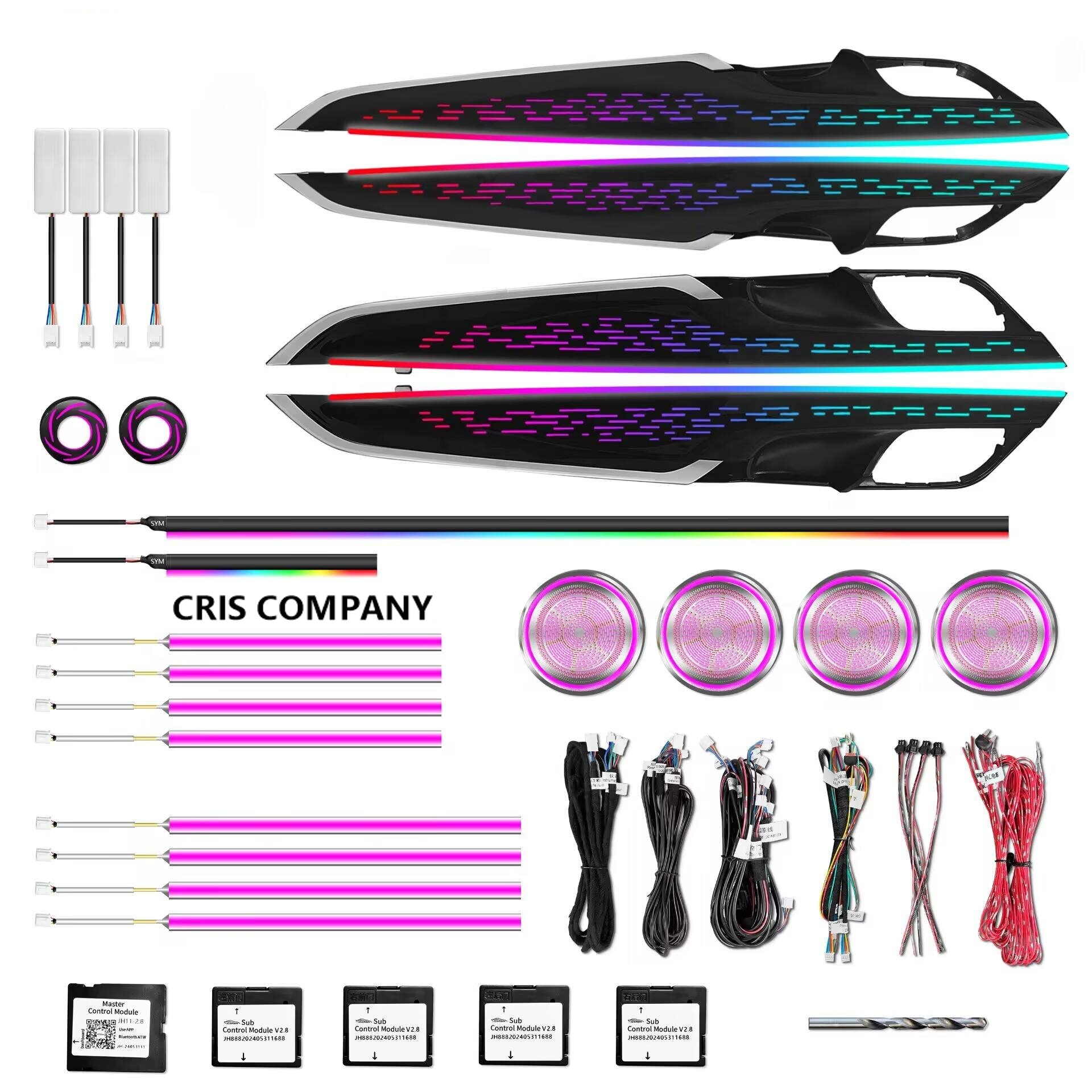 CRIS  for BMW X5 F15 X6 F16 Ambient Light Upgrade Colorful Galaxy Phantom Style Symphony LED Car Interior Ambient Light Kit