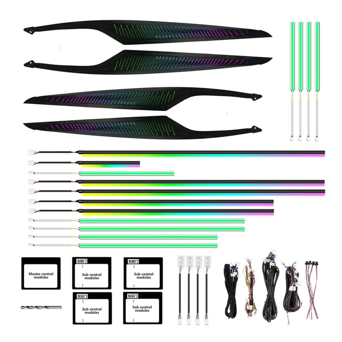 CRIS  for BMW 5 Series G30 Ambient Light Upgrade Dynamic Colorful Ambient Lighting Car Interior LED Light Accessories Trim Kit