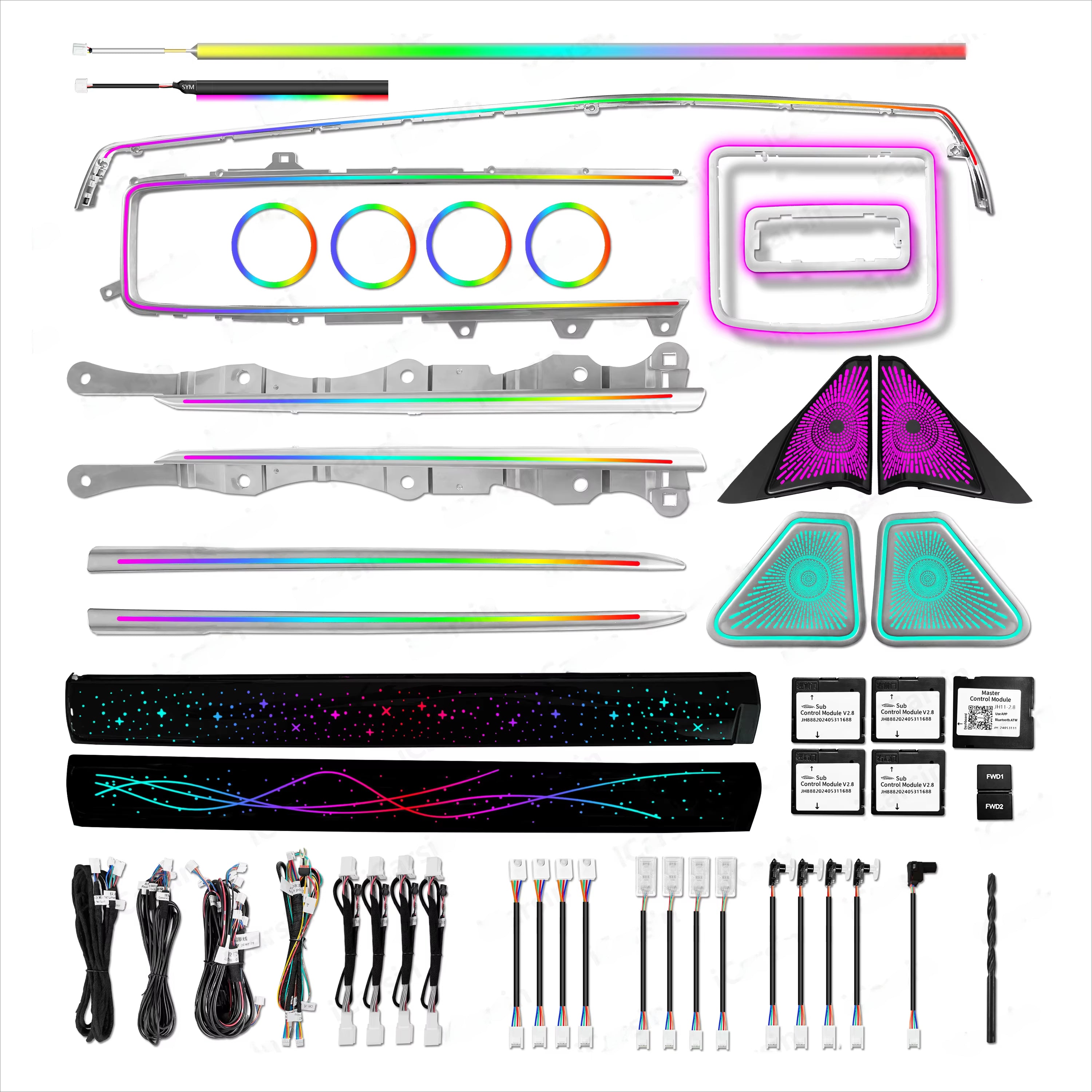 CRIS  for Toyota Camry 9th Gen 2024+ Ambient Light Upgrade Dynamic Colorful Auto Interior LED Lighting Kit Car Accessories