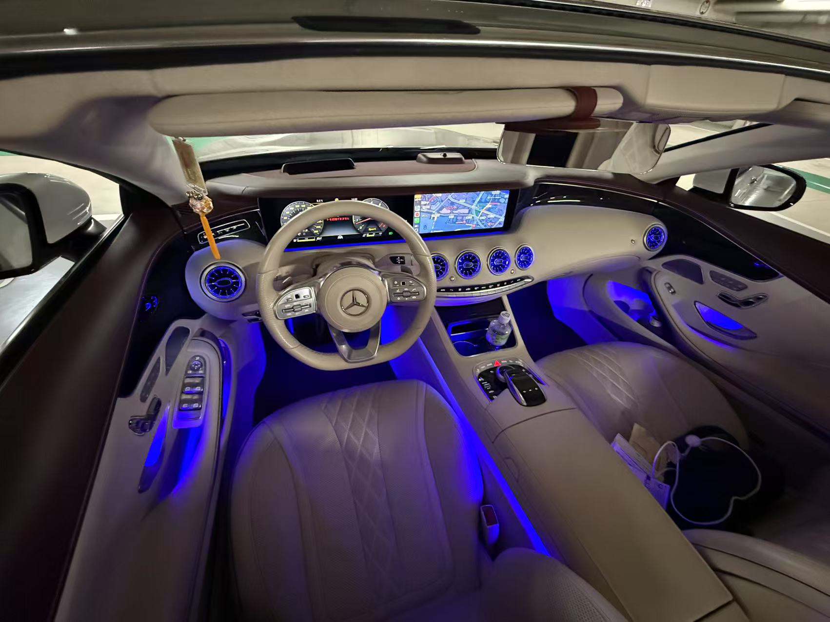CRIS  Upgrade 64 Color LED Interior Ambient Lighting for Mercedes Benz S-class W217 Couple 2015-2021 Airvent Accessories